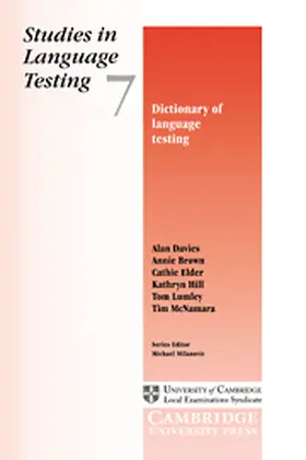 Davies / Brown / Elder |  Dictionary of Language Testing | Buch |  Sack Fachmedien