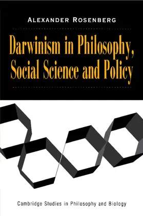 Rosenberg |  Darwinism in Philosophy, Social Science and Policy | Buch |  Sack Fachmedien