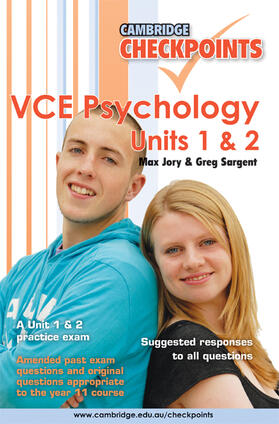 Jory / Sargent |  Cambridge Checkpoints VCE Psychology Units 1 and 2 | Buch |  Sack Fachmedien