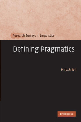 Ariel |  Defining Pragmatics | Buch |  Sack Fachmedien