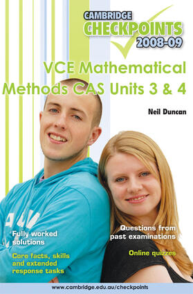 Duncan |  Cambridge Checkpoints VCE Mathematical Methods CAS Units 3 and 4 2009 | Buch |  Sack Fachmedien