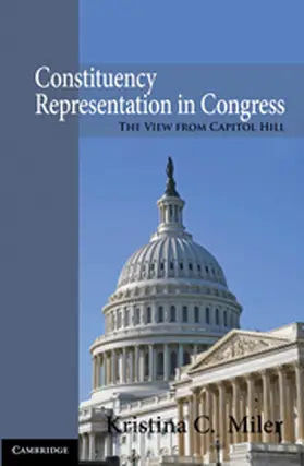 Miler |  Constituency Representation in Congress | Buch |  Sack Fachmedien