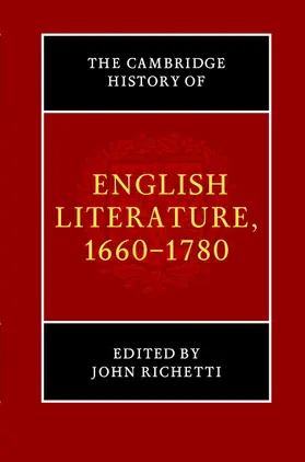 Richetti |  The Cambridge History of English Literature, 1660-1780 | Buch |  Sack Fachmedien