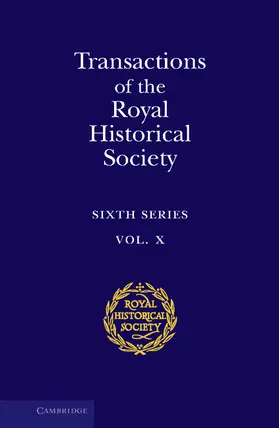 Eastwood / Royal Historical Society / Marshall |  Transactions of the Royal Historical Society | Buch |  Sack Fachmedien