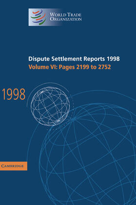  Dispute Settlement Reports 1998 | Buch |  Sack Fachmedien