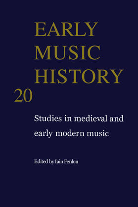 Fenlon |  Early Music History v20 | Buch |  Sack Fachmedien