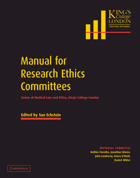 Eckstein |  Manual for Research Ethics Committees | Buch |  Sack Fachmedien