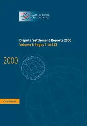  Dispute Settlement Reports 2000 | Buch |  Sack Fachmedien