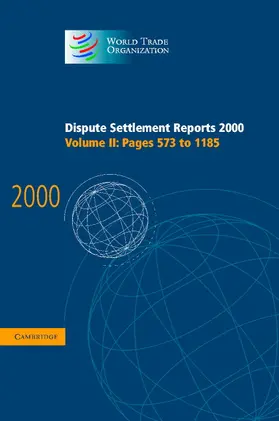  Dispute Settlement Reports 2000 | Buch |  Sack Fachmedien