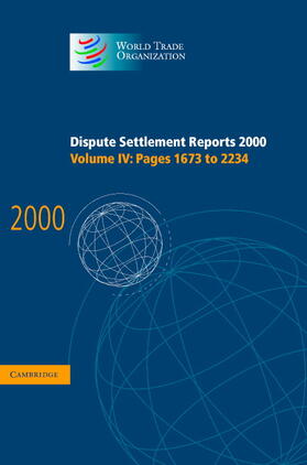  Dispute Settlement Reports 2000 | Buch |  Sack Fachmedien