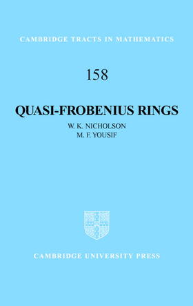 Nicholson / Yousif |  Quasi-Frobenius Rings | Buch |  Sack Fachmedien