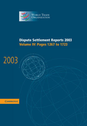 Dispute Settlement Reports 2003 | Buch | 978-0-521-85994-3 | sack.de