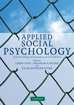 Steg / Buunk / Rothengatter |  Applied Social Psychology | Buch |  Sack Fachmedien