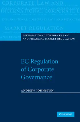 Johnston |  EC Regulation of Corporate Governance | Buch |  Sack Fachmedien