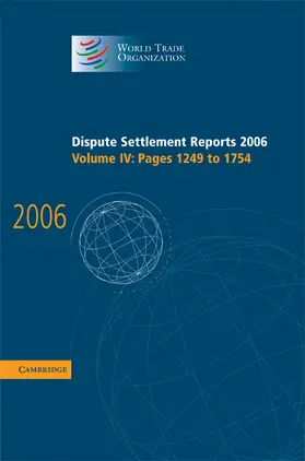  Dispute Settlement Reports 2006 | Buch |  Sack Fachmedien