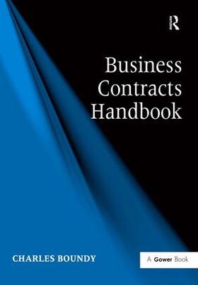 Boundy |  Business Contracts Handbook | Buch |  Sack Fachmedien