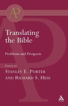 Porter / Hess |  Translating the Bible | eBook | Sack Fachmedien