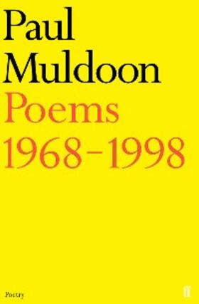 Muldoon |  Poems 1968-1998 | eBook | Sack Fachmedien