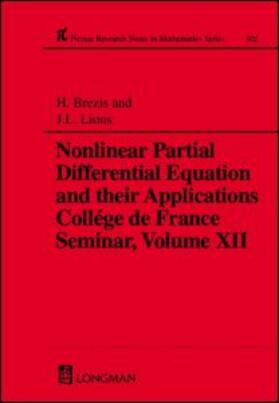 Brezis |  Nonlinear Partial Differential Equations and Their Applications | Buch |  Sack Fachmedien