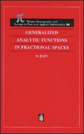Bliev |  Generalized Analytic Functions in Fractional Spaces | Buch |  Sack Fachmedien