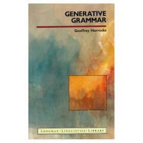 Horrocks |  Generative Grammar | Buch |  Sack Fachmedien