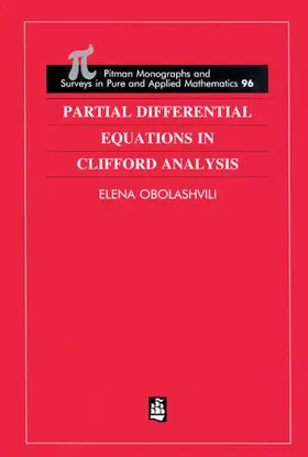 Obolashvili |  Partial Differential Equations in Clifford Analysis | Buch |  Sack Fachmedien