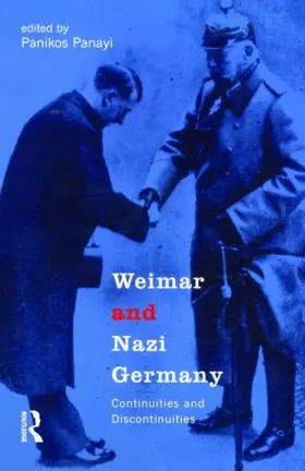 Panayi |  Weimar and Nazi Germany | Buch |  Sack Fachmedien