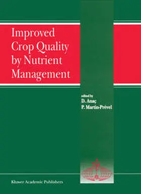 Anaç / Martin-Prével |  Improved Crop Quality by Nutrient Management | eBook | Sack Fachmedien