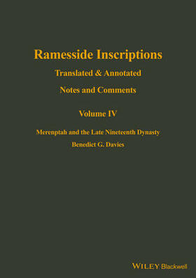 Davies |  RAMESSIDE INSCRIPTIONS MERENPT | Buch |  Sack Fachmedien