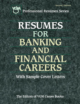 VGM |  Resumes for Banking and Financial Careers | Buch |  Sack Fachmedien