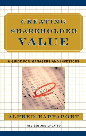 Rappaport |  Creating Shareholder Value | Buch |  Sack Fachmedien