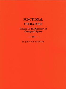 von Neumann |  Functional Operators, Volume 2 | Buch |  Sack Fachmedien