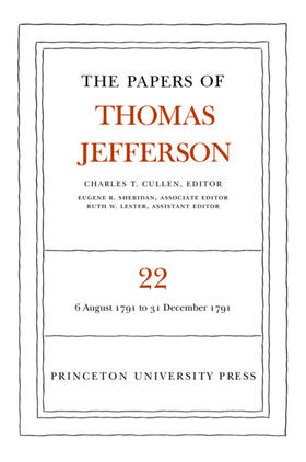 Jefferson / Cullen |  The Papers of Thomas Jefferson, Volume 22 | eBook | Sack Fachmedien