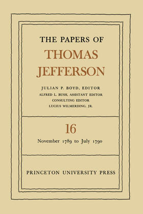 Jefferson / Boyd |  The Papers of Thomas Jefferson, Volume 16 | eBook | Sack Fachmedien