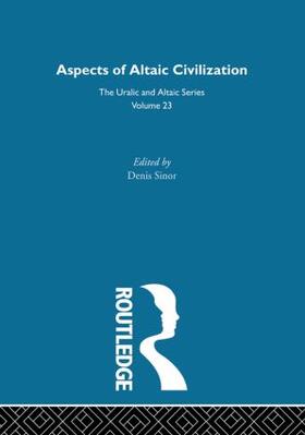 Sinor |  Aspects of Altaic Civilization | Buch |  Sack Fachmedien