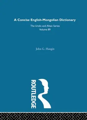 Hangin |  A Concise English-Mongolian Dictionary | Buch |  Sack Fachmedien