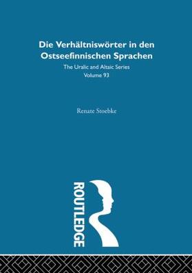 Stoebke |  Die Verhaltnisworter in Den Ostseefinnischen Sprachen | Buch |  Sack Fachmedien