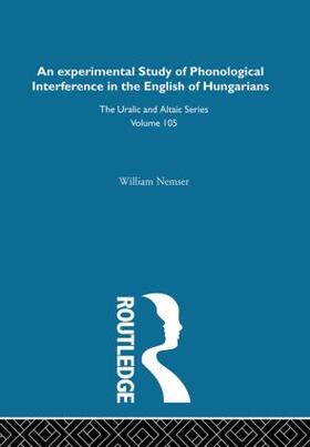 Nemser |  An Experimental Study of Phonological Interference in the English of Hungarians | Buch |  Sack Fachmedien