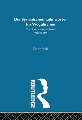 Redei |  Zyrian Loanwords in Vogul | Buch |  Sack Fachmedien