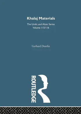 Doerfer |  Khalaj Materials | Buch |  Sack Fachmedien