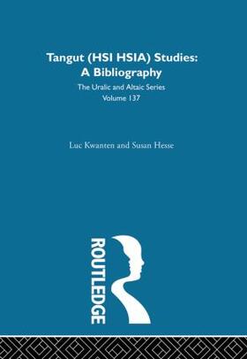 Hesse / Kwanten |  Tangut (Hsi Hsia) Studies | Buch |  Sack Fachmedien