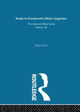 Sinor |  Essays in Comparative Altaic Linguistics | Buch |  Sack Fachmedien