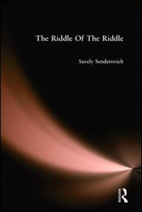 Senderovich |  Riddle Of The Riddle | Buch |  Sack Fachmedien