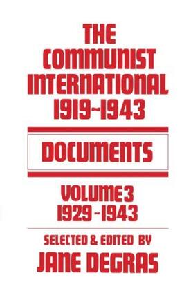 Degras |  Communist International | Buch |  Sack Fachmedien