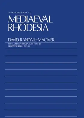 Randall-Maciver |  Medieval Rhodesia | Buch |  Sack Fachmedien