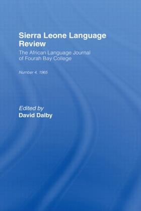 Dalby |  African Language Review | Buch |  Sack Fachmedien