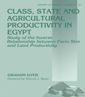 Dyer |  Class, State and Agricultural Productivity in Egypt | Buch |  Sack Fachmedien