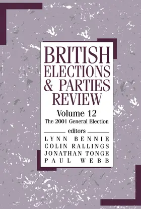 Bennie / Rallings / Tonge |  British Elections & Parties Review | Buch |  Sack Fachmedien