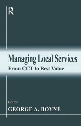 Boyne |  Managing Local Services | Buch |  Sack Fachmedien