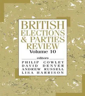 Cowley / Denver / Russell |  British Elections & Parties Review | Buch |  Sack Fachmedien